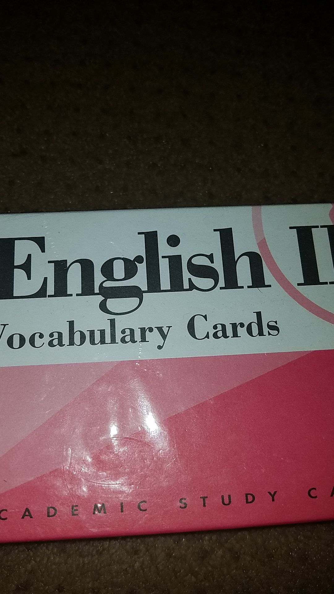 Visual Education's SAT ENGLISH II Vocabulary Cards UNOPENED/NEW