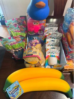 Variety of New Squishies fidget toys