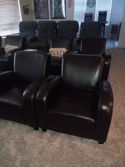 9 Movie Chairs Dark Brown