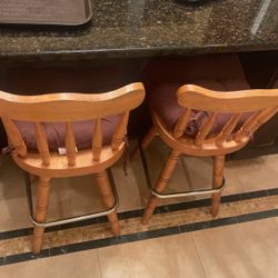 Bar Chairs- Swivel/solid  (2 Stools)