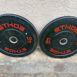2-10 Lbs Olympic Bumper Plate Weights 