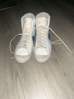 Nike Blazer Mid White Blue Sneakers