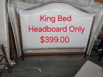 King Bed Headboard Upholstered w Wood Frame We are located at 2811 East Bell road. Another Time Around Furniture.
