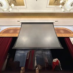 9'x 12' Da Lite Cosmopolitan tensioned electric rear screen