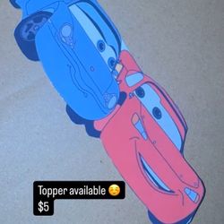 Lighting McQueen Vday Topper 