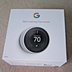 Google Nest Learning Thermostat (3rd Generation), White