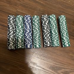 Poker Chips For Card Board Game