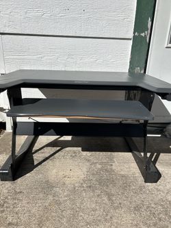 Ergotron WorkFit-T sit-stand desk converter designed