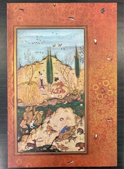 MURAQQA GULSHAN Original 1950’s Vintage Fine Art Print Antique Poster Persia Persian Collectible Italy Printed Ephemera HILLCREST