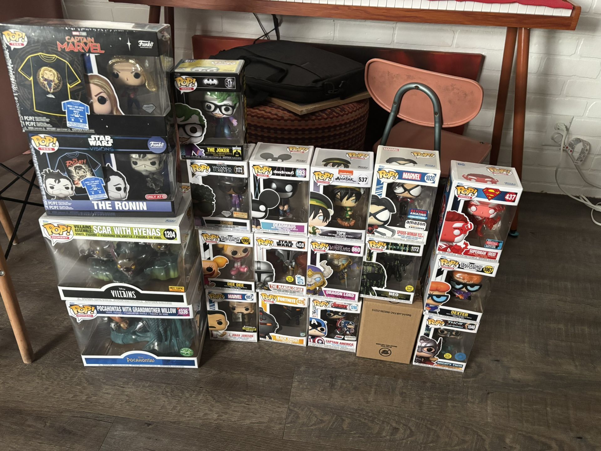 Funko Lot Marvel Pocahontas Captain America Dexter
