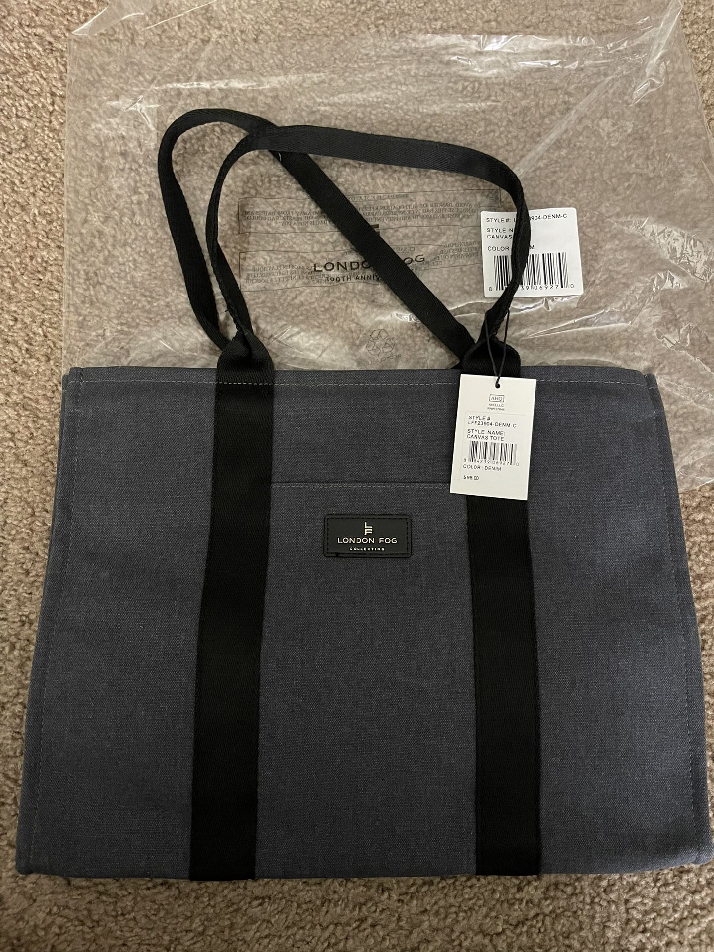 LONDON FOG TOTE BAG