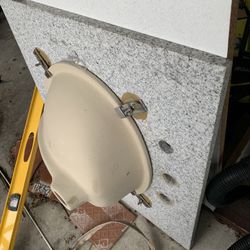 24” vanity sink, granite, Top Sink Only