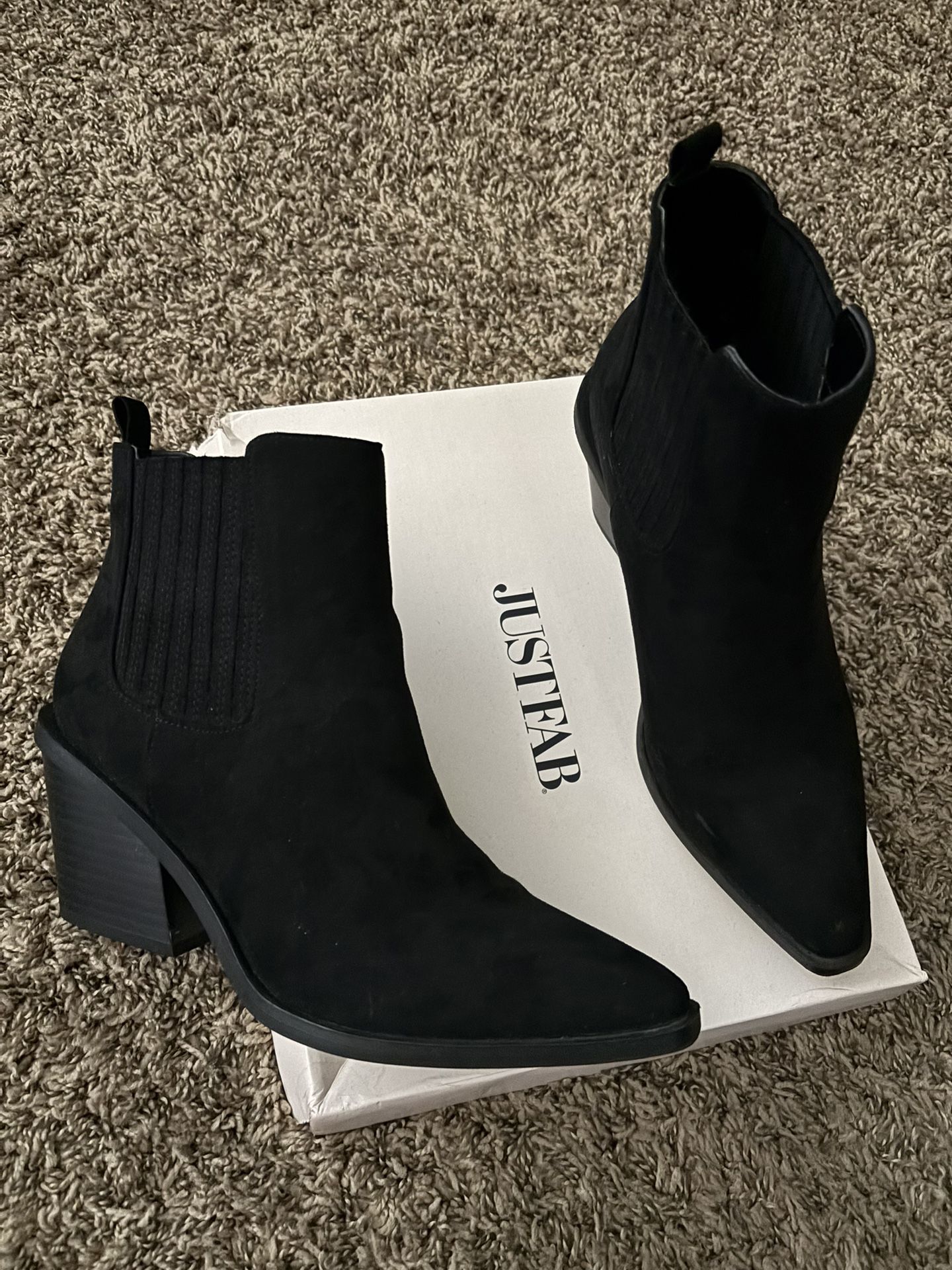 JustFab Black Boots