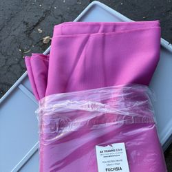 Pink Fuschia Polyester Backdrop Drapes 10x10ft (2 Qty)