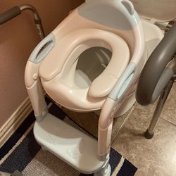 Foldable Potty Seat With Steps For Potty Training 