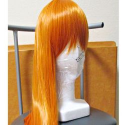 Bright Yellowish- Orange Wig