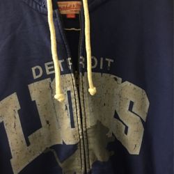 Detroit Lions XL Full Zip Hoodie NFL Like New
