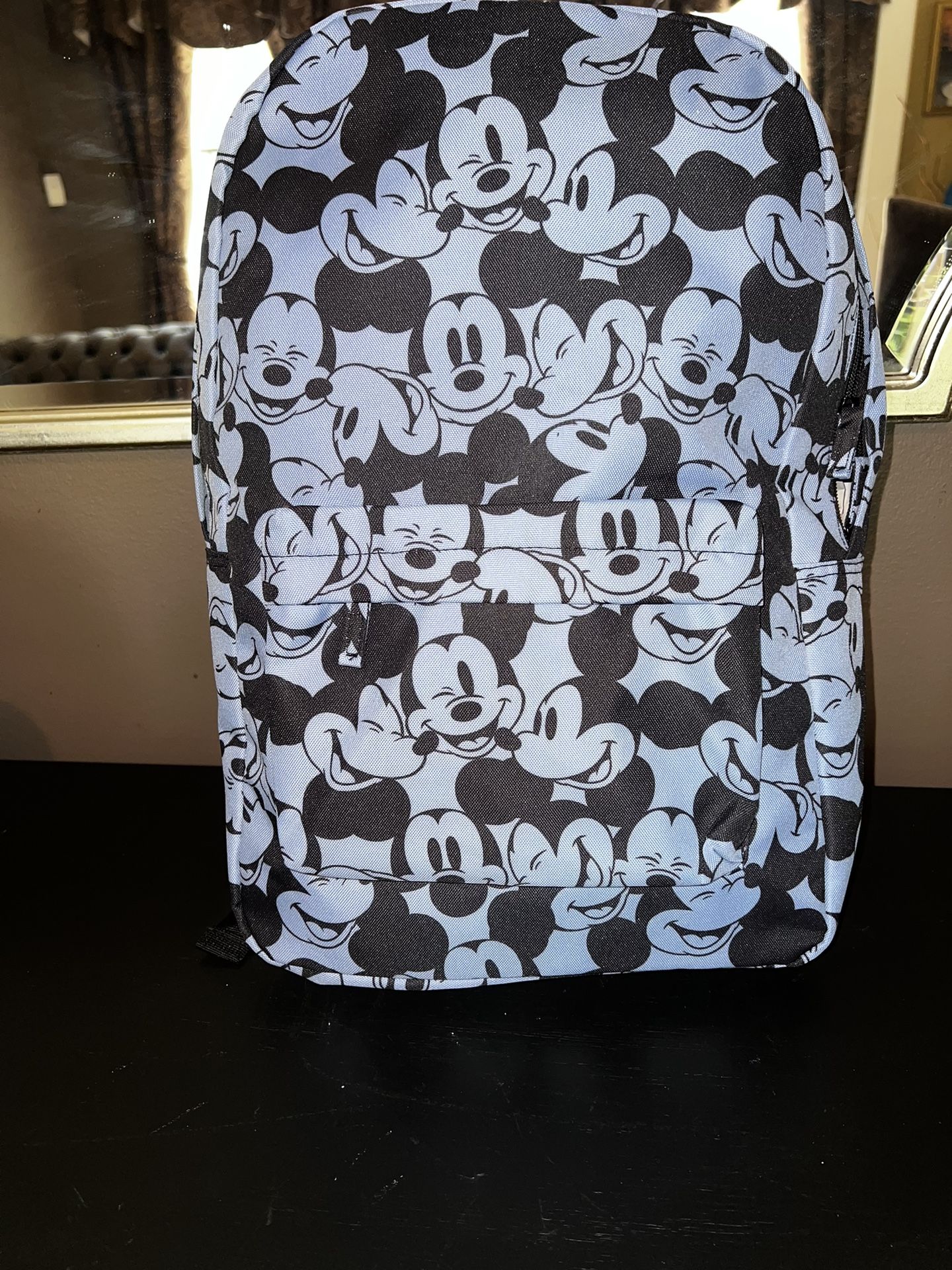 New Disney Store Mickey Mouse Expressions Backpack 2021 New Blue Black NWT