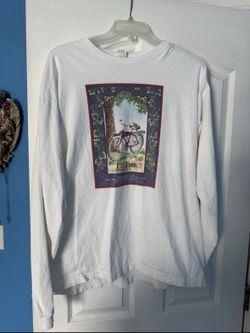 Vintage 90s Fat Tire Amber Ale Beer Art Longsleeve Patagonia USA XL