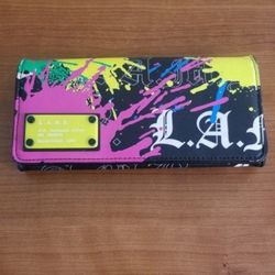 L.A.M.B (Gwen Stefani) Florecent Splattered Wallet Era 2003! Vintage! 