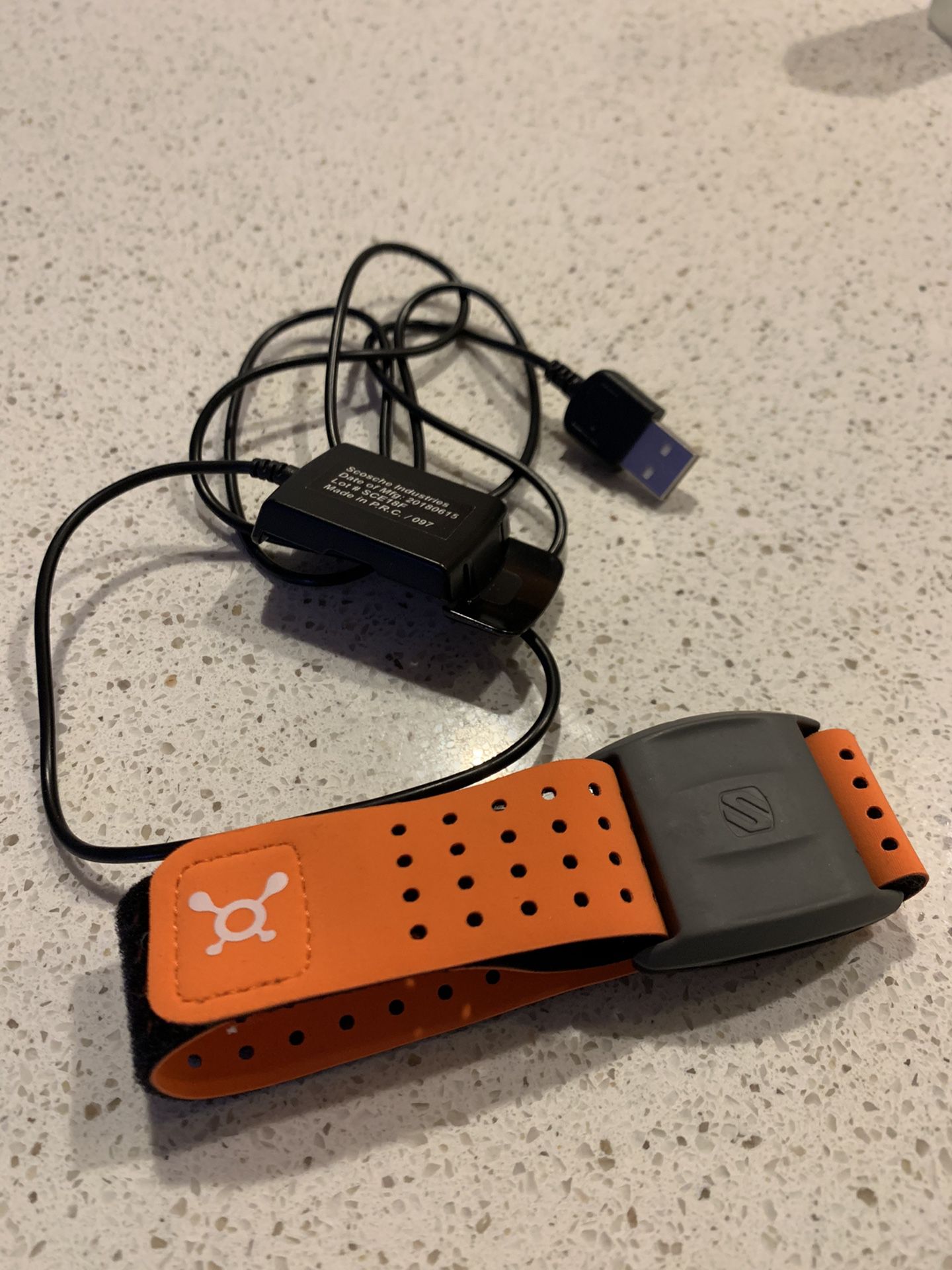 Orange Theory Fitness OT Beat Flex Heart Rate Monitor with Charger