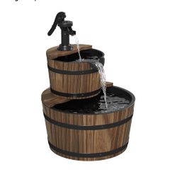 New, Outdoor Wooden Water Fountain 