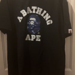 Navy blue Bape T-shirt  Size:Small