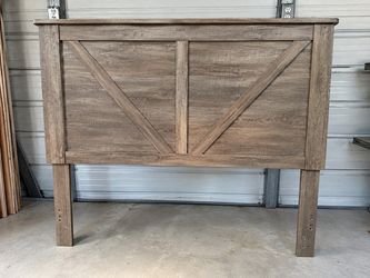 Ashley Furniture Queen Headboard – Rustic Gray Farmhouse