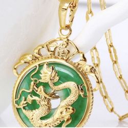 Beautiful Jade Necklace 22” Only $45