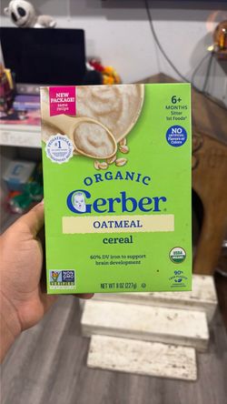 Gerber Organic Oatmeal Baby Cereal 8oz