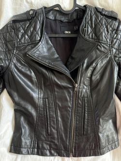 Women’s Genuine Leather Jacket — Black, Cropped Style