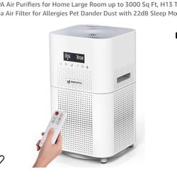 4.6 4.6 out of 5 stars 1,970 HEPA Air Purifiers for Home Large Room up to 3000 Sq Ft, H13 Ture Hepa Air Filter for Allergies Pet Dander Dust with 22dB