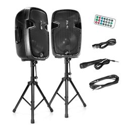 Active/Passive PA Speaker System w/ Two 12” Subs