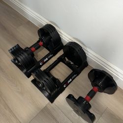 Core Fitness Adjustable Dumbbells (5-50lbs)