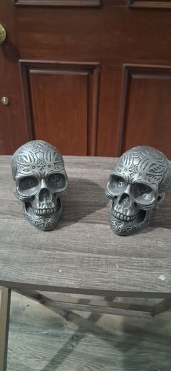 Large vintage peutter skulls.