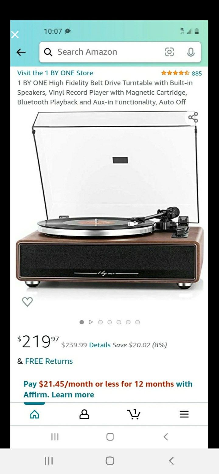 High Fidelity Belt Drive Turntable System