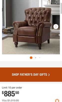 New recliner genuine leather