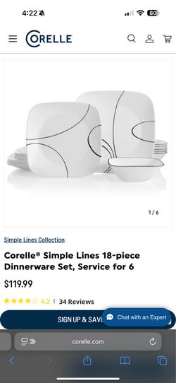 Corelle Dinnerware Set. 16 pieces. Used. 4 dinner plates, 4 salad plates, 4 bowls and 4 mugs. Pick up only.