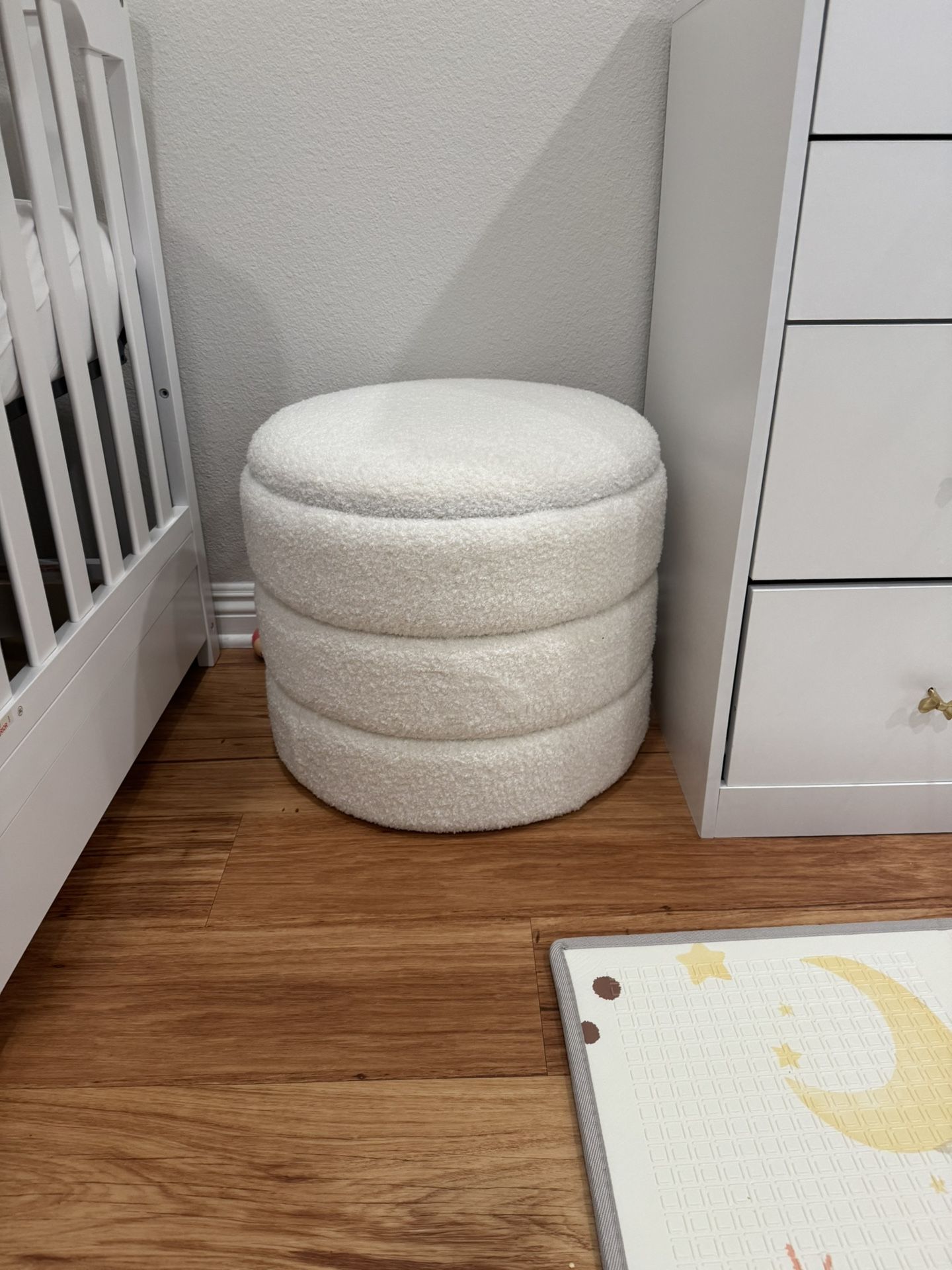 Round Ottoman Storage