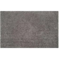 SAFAVIEH Popcorn Solid Polyester Shag Area Rug Silver 2 6 x 4