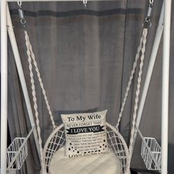 BRAND NEW white Swing