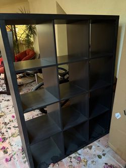 Black Cube Storage Shelves
