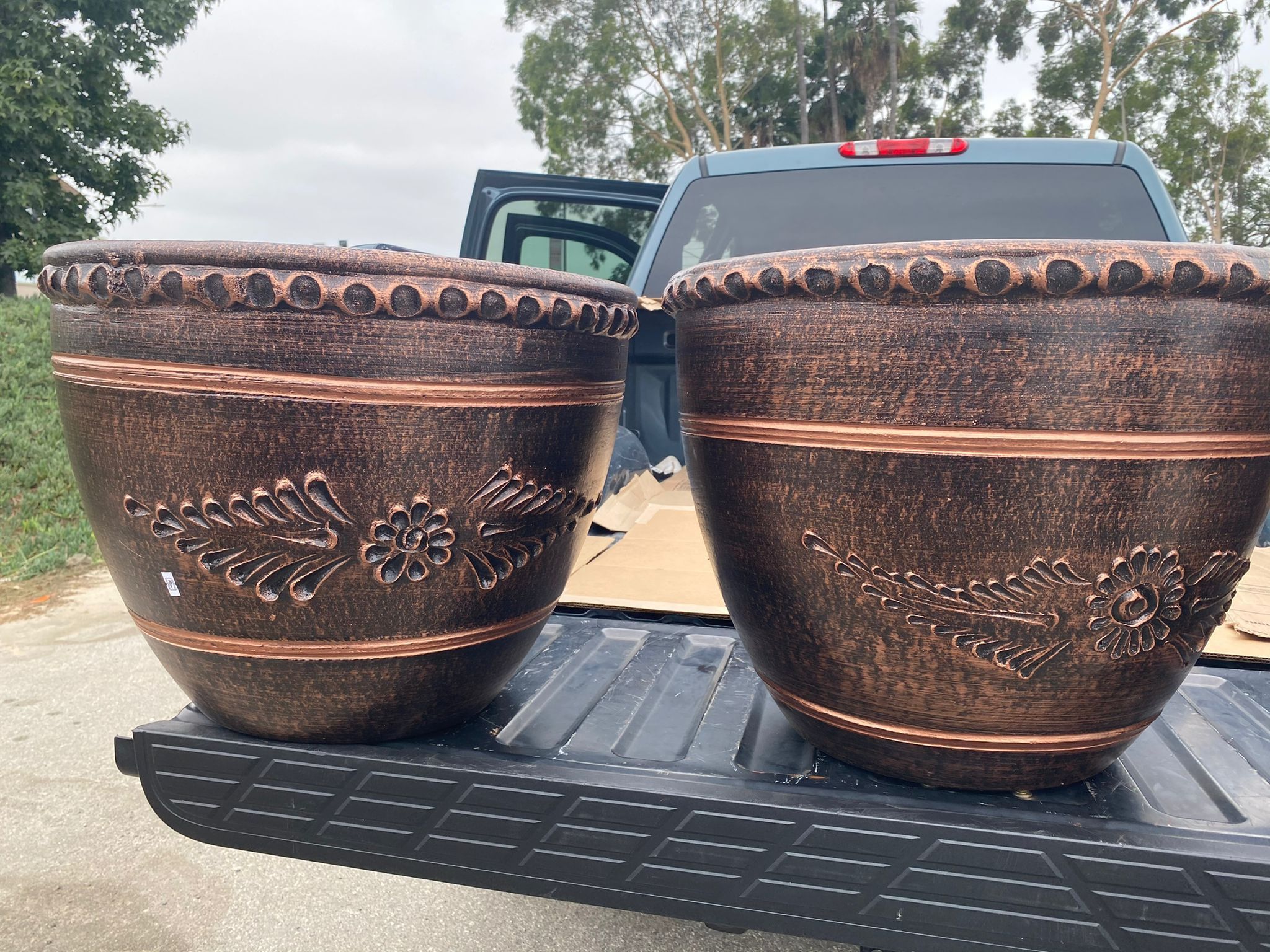 XL CLAY PLANTERS (20” X20”) PRICE OF EACH 