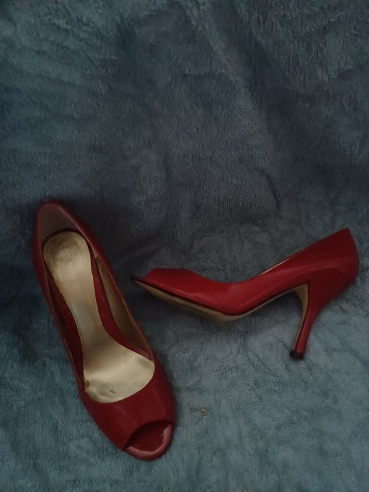 Red Women's Heels Size 7.5