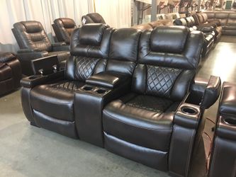 2Pc Power Reclining Sofa and Loveseat Set Sale