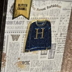 Harry Potter H Sweater Glittery Enamel Metal Pin 