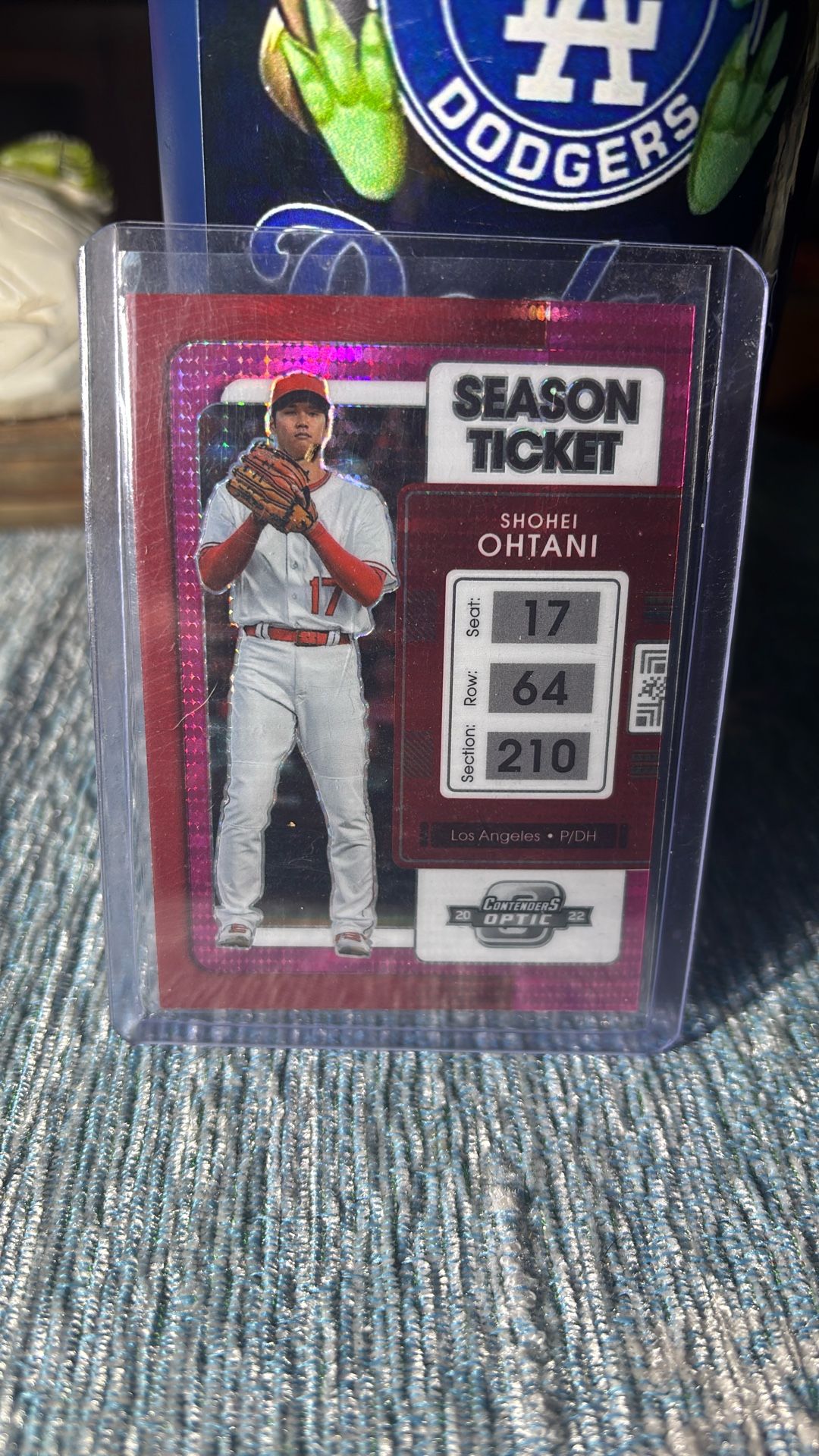 2022 SP Color Match Season Ticket Shohei Ohtani Prism Refractor