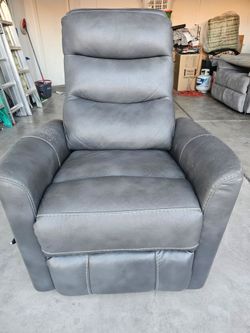 Gray Recliner/360° Swivel/Rocker Chair