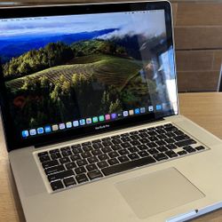 Apple MacBook Pro 15” i7/8GB/256GB SSD $180 