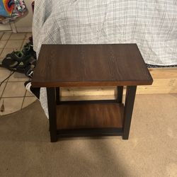 Wood/Metal side table